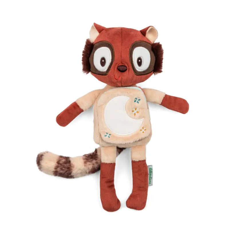 Peluche phosphorescente et livre en tissu