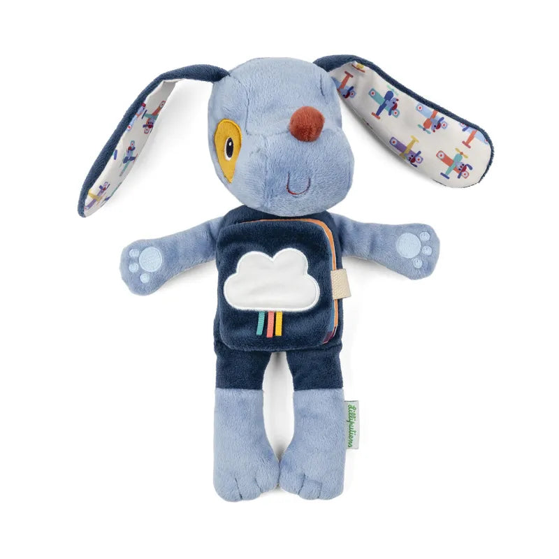 Peluche phosphorescente et livre en tissu