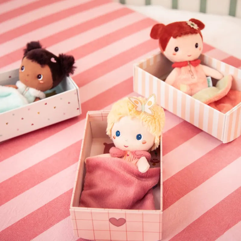 Petite poupée en tissu Jil - 18 cm