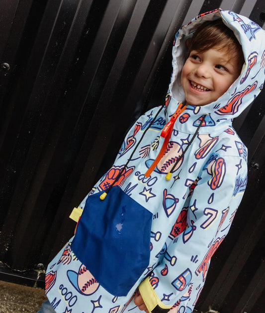 Poncho imperméable pour match de baseball