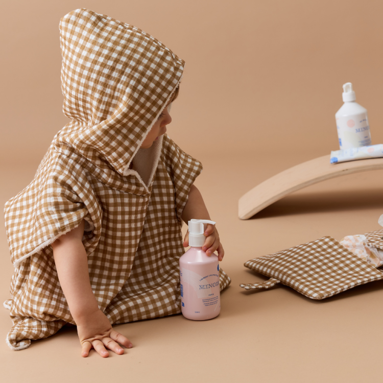 Poncho gaze vichy