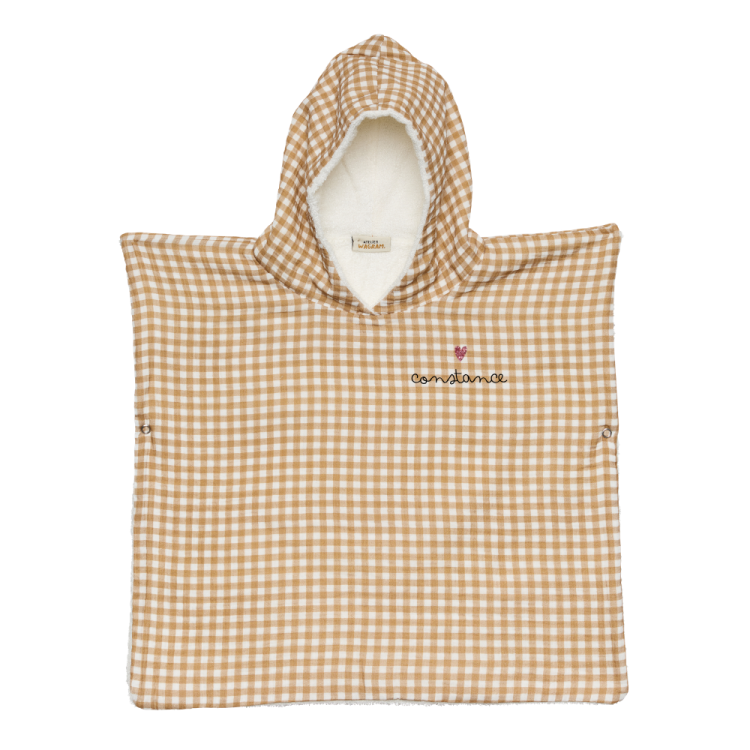 Poncho gaze vichy