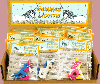 Gommes Licorne