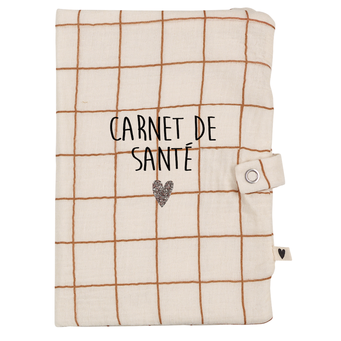 Protège carnet de santé gaze grands carreaux