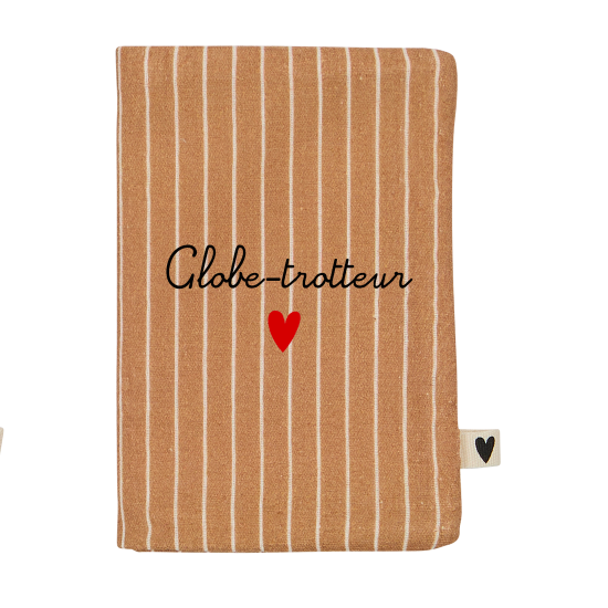 Protège passeport gaze rayures fines