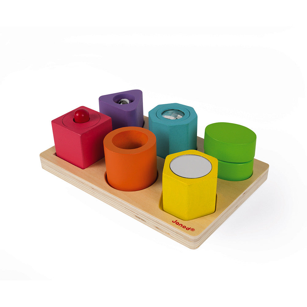 Puzzle 6 cubes sensoriels I wood (bois)