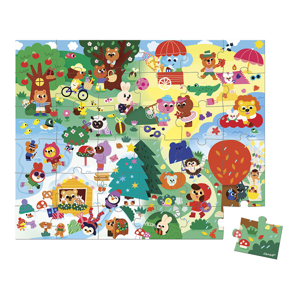 Puzzle en carton Les 4 saisons 36 pièces