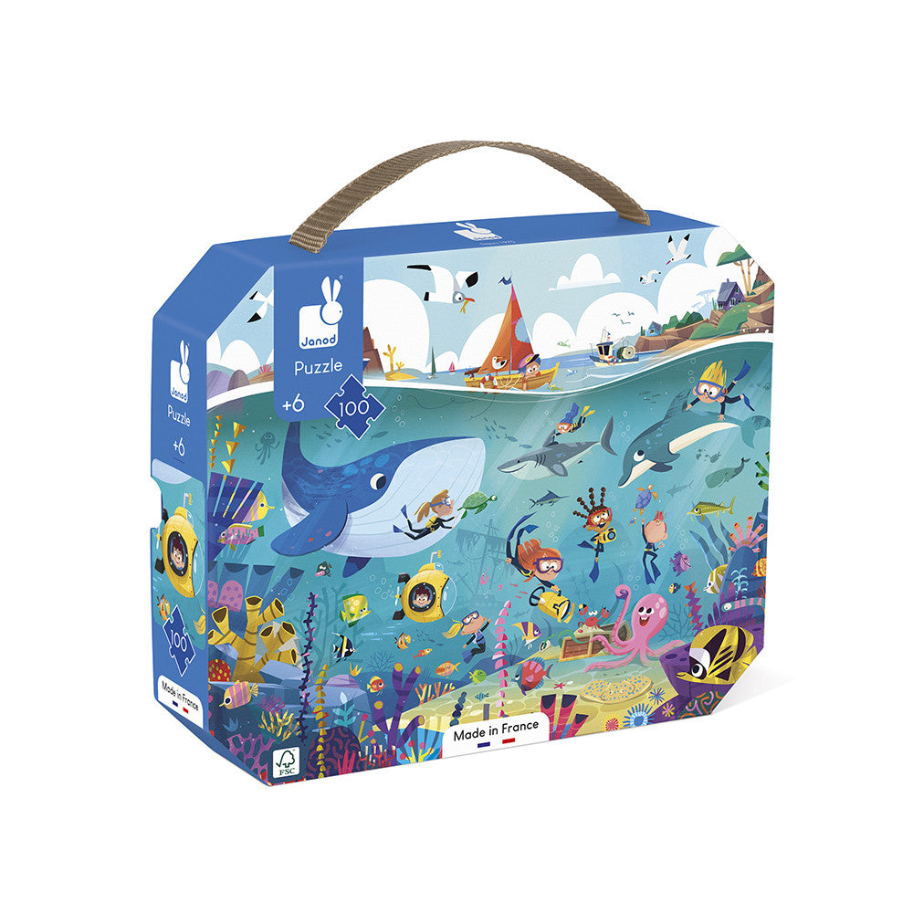 Puzzle en carton Les fonds marins 100 pièces