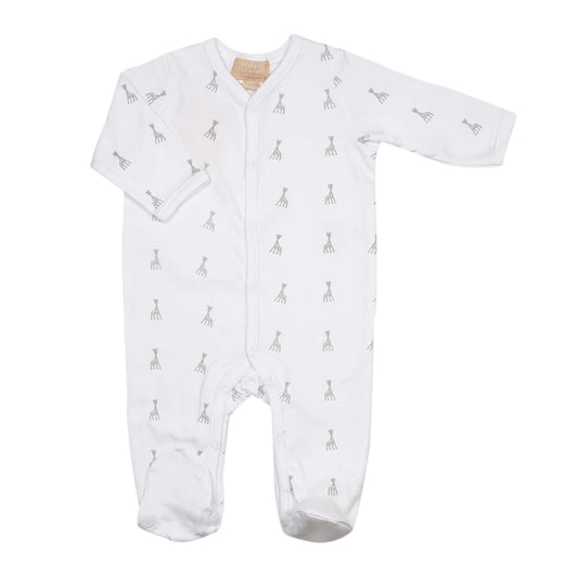 Pyjama de naissance coton - Sophie la girafe - blanc