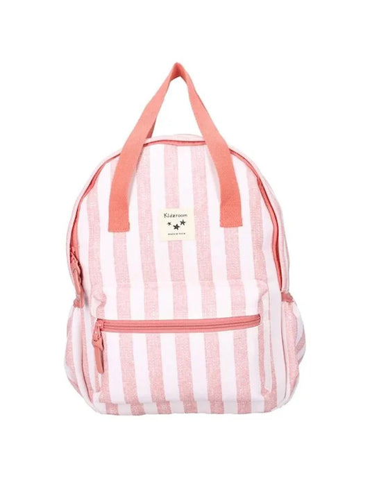 Sac à dos enfant anses - Rayures roses
