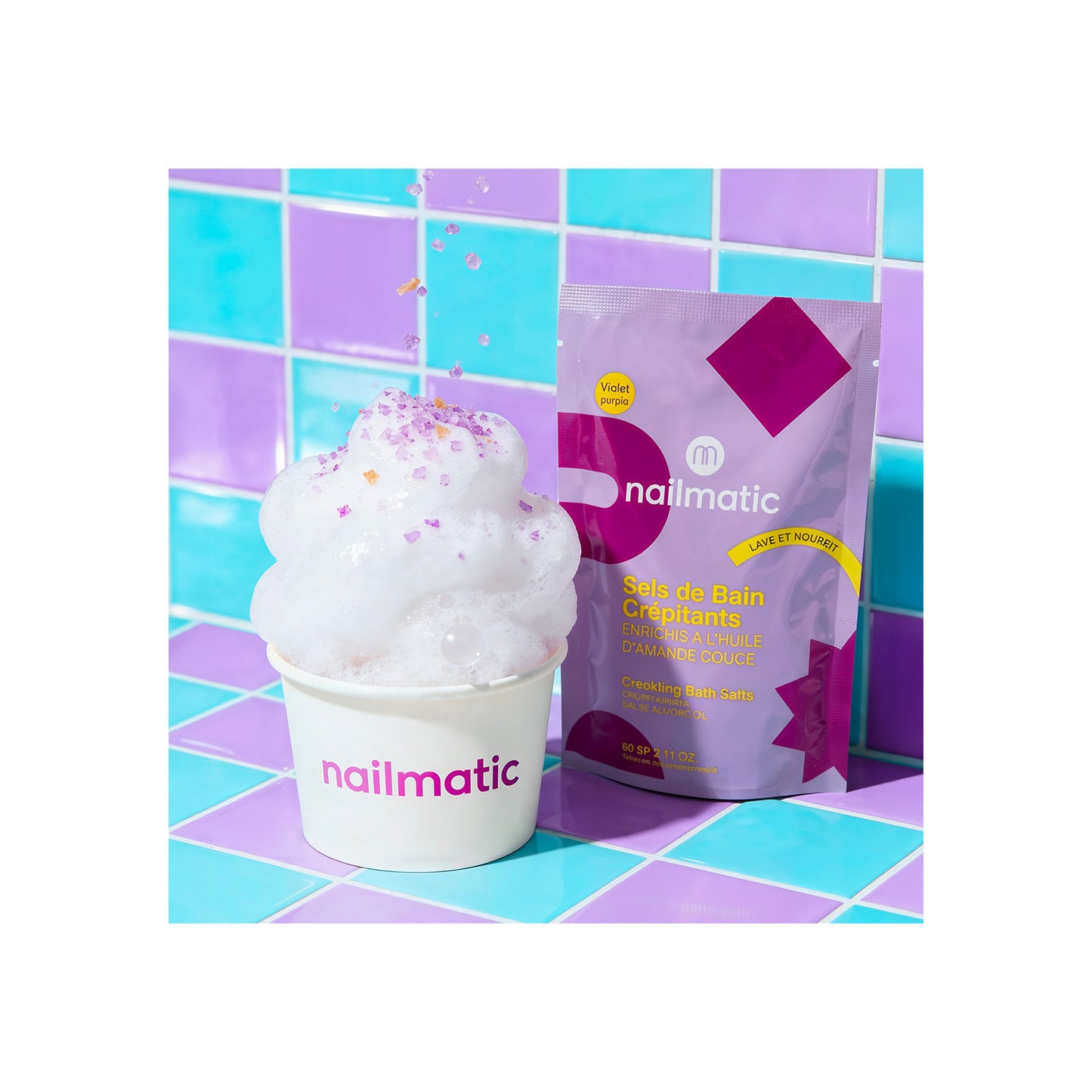 Sels de bain Enfant Sels de bain crépitants - Violet