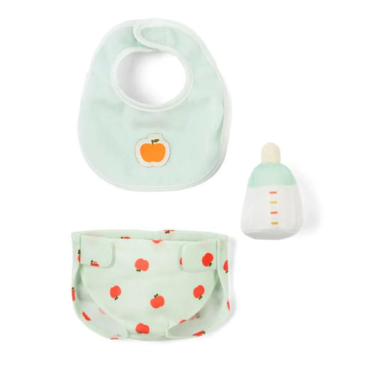 Set 3 accessoires bleus pour poupons 30 ou 36 cm