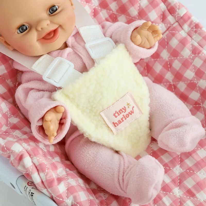 Siège auto pour poupée Vichy Rose