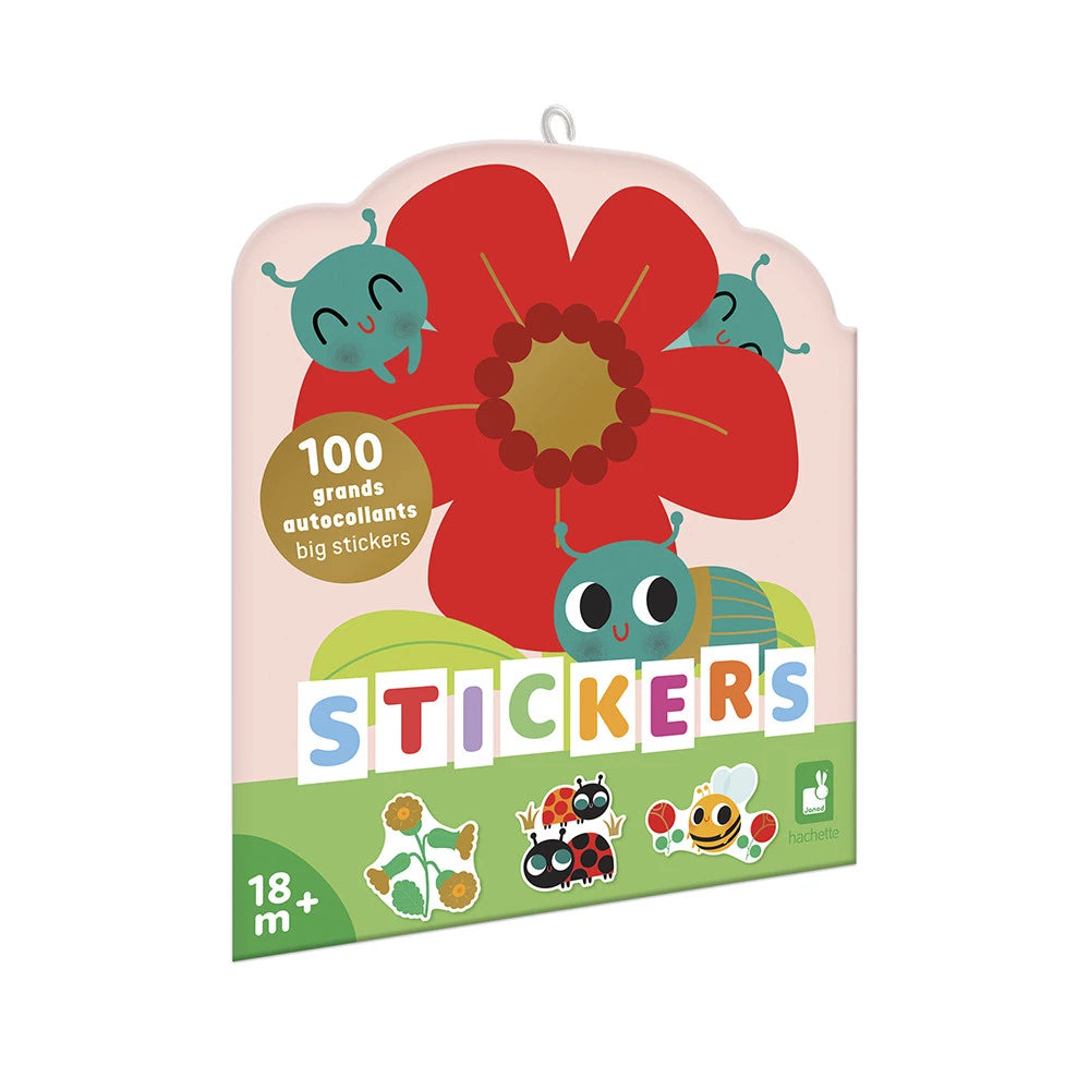 100 Grands Autocollants Insectes - Janod