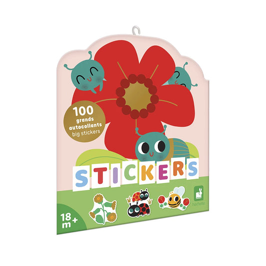 100 Grands Autocollants Insectes - Janod