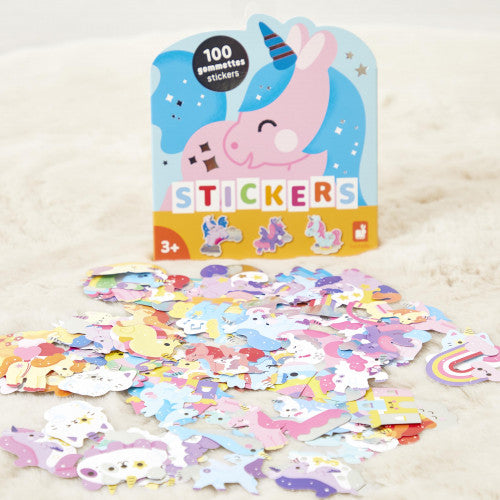 100 gommettes Licornes Janod - mise en situation