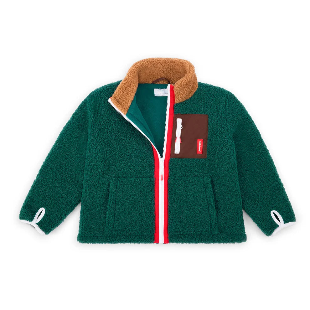 Veste polaire bleu canard