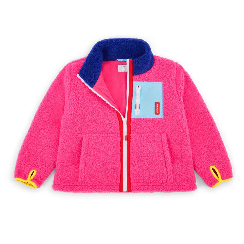 Veste polaire fuchsia
