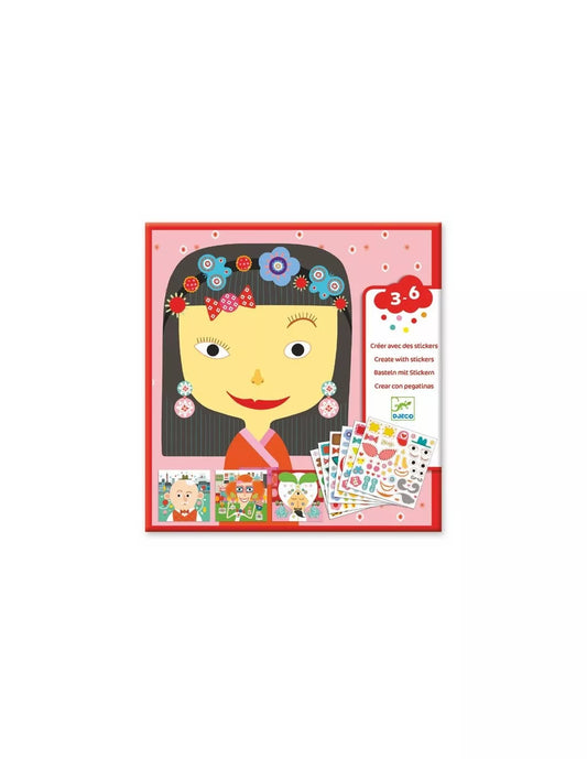 Créer des visages avec des stickers tous différents