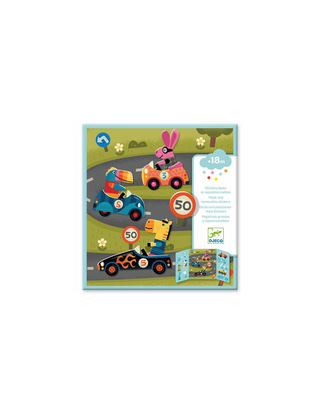 Stickers repositionnables les voitures