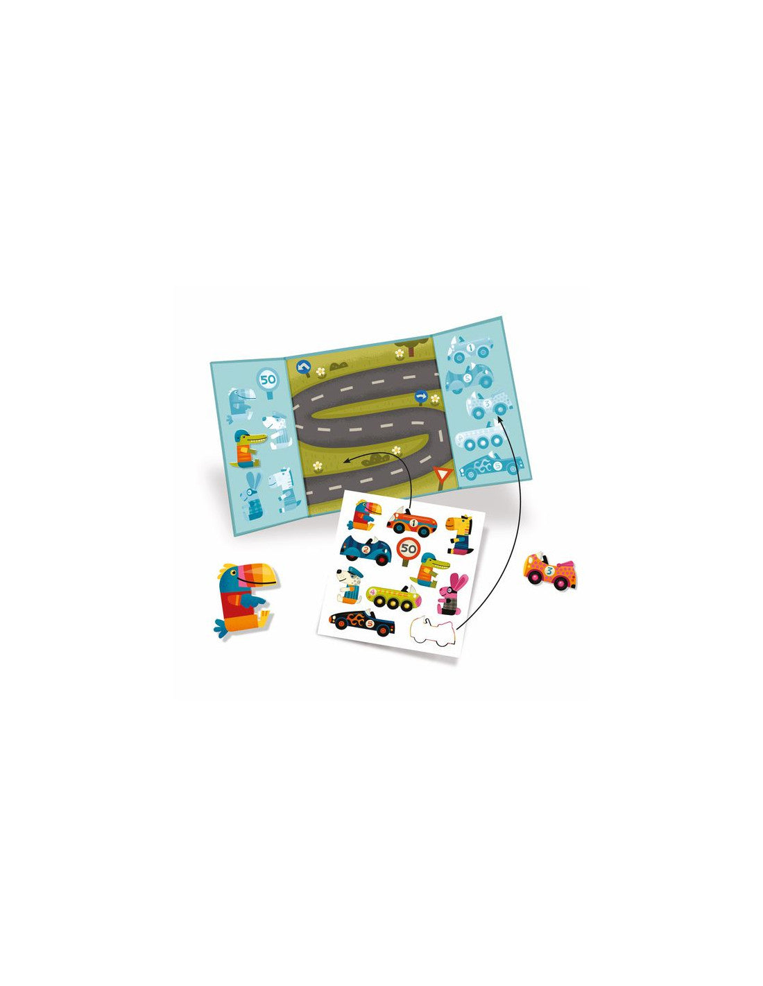 Stickers repositionnables les voitures